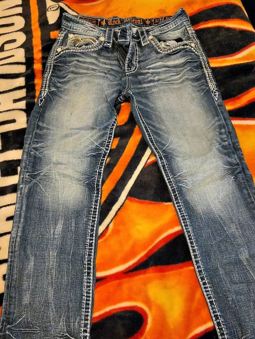 Rock Revival Blue Jeans